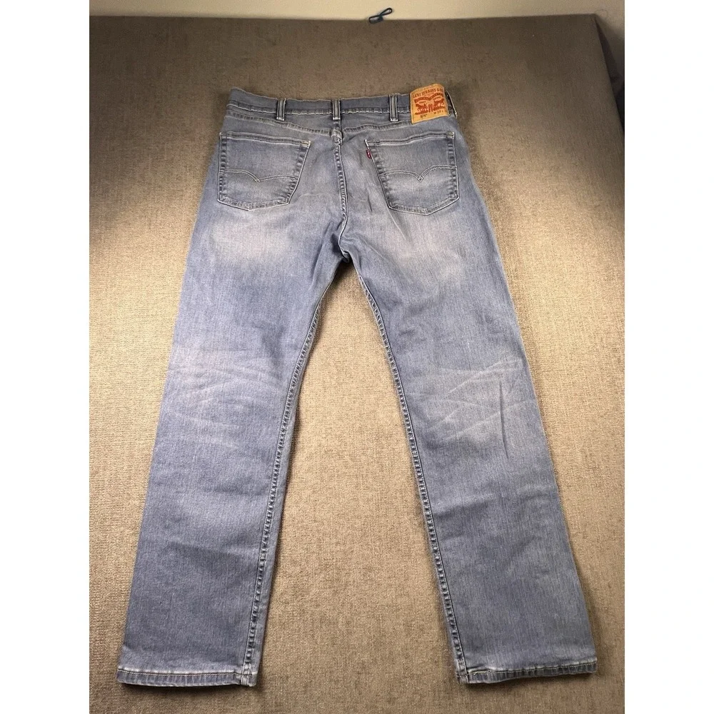 Levi's‎ 505 Jeans Men's 38x30 Blue Straight Stretch Biker Casual